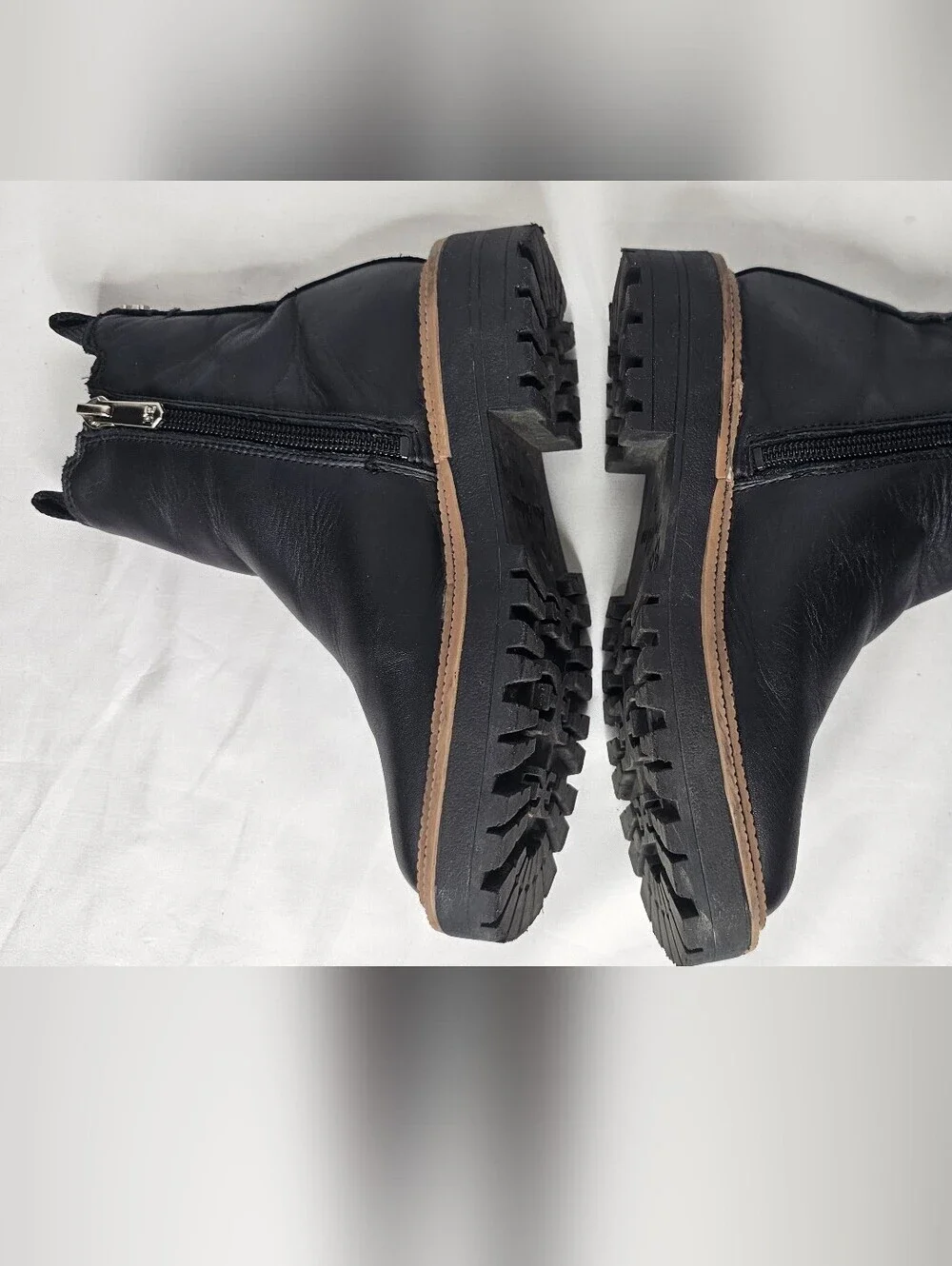 Sam Edelman Laguna Black‎ Leather Chelsea Boots Youth Girls Size 13